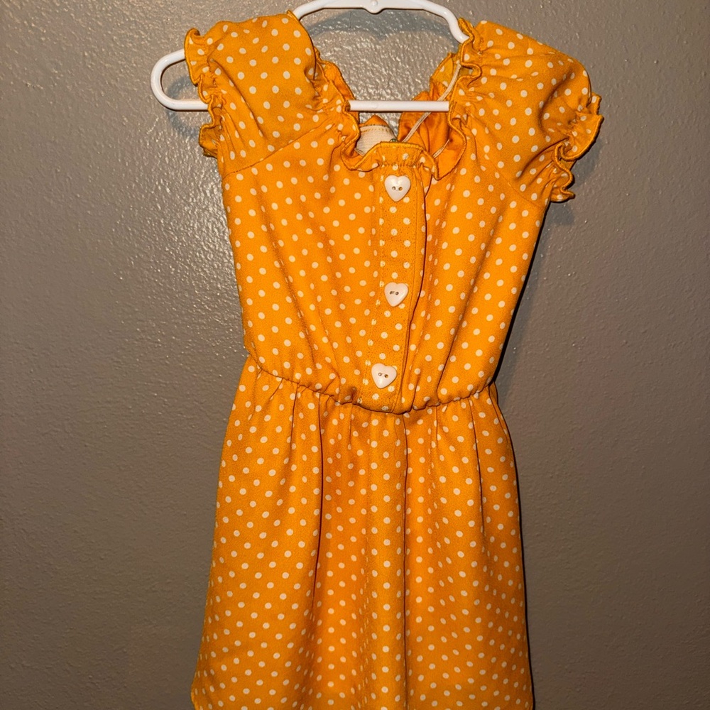 Lily Bleu Orange Polka Dot Dress
